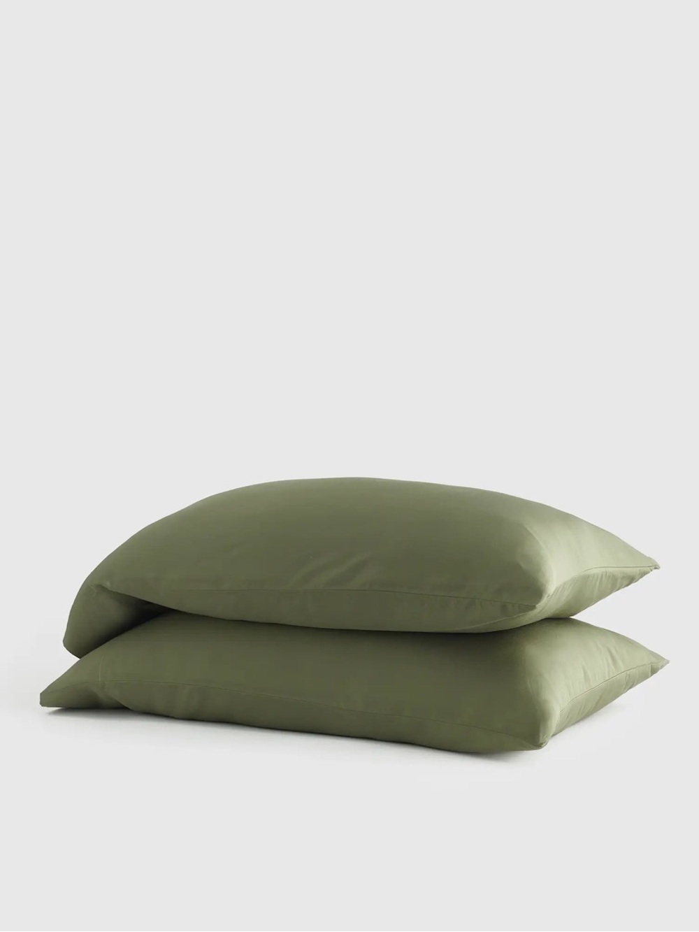 QUINCE Bamboo Pillowcase Set Standard Olive 8897